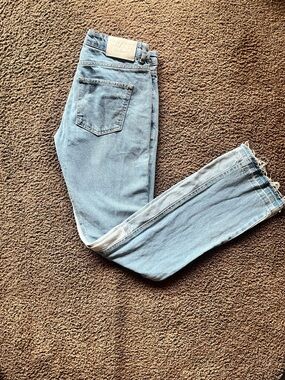 BooHooMan Light Blue Flare Mens Jeans
